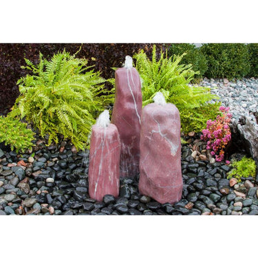 Real Stone Fountains ABART3500 Red Velvet Smooth Fountain Fountain Blue Thumb
